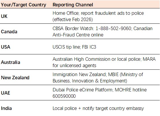 Cross-Border Reporting Channels